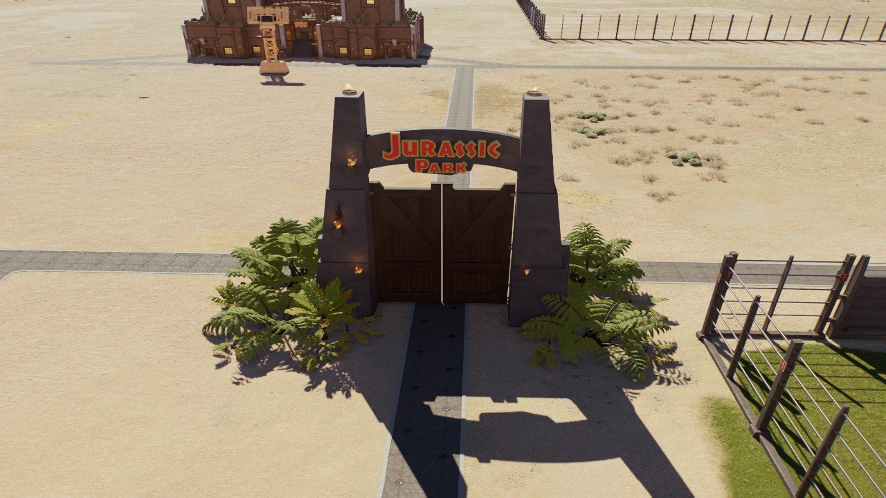 Closed JP Entry Gate - Workshop - Jurassic World Evolution 3