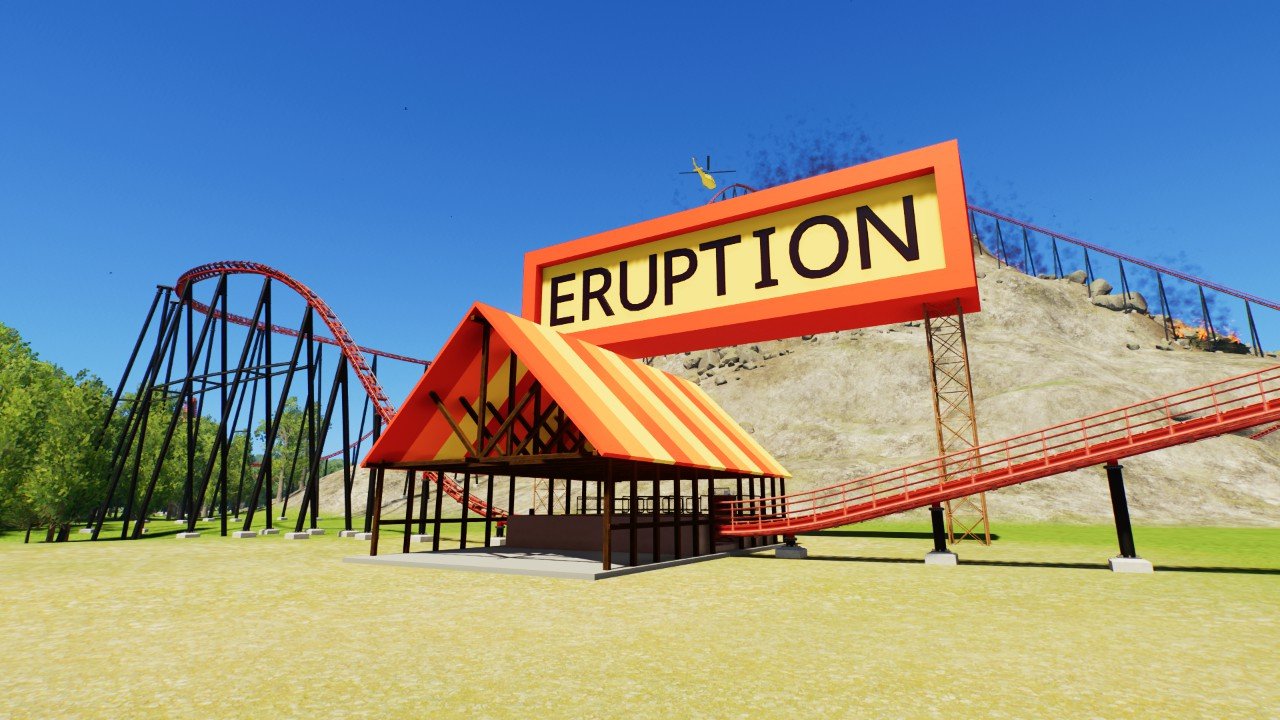 Colcano Coaster Layout Minecraft Volcano Coaster - Workshop - Planet Coaster 2