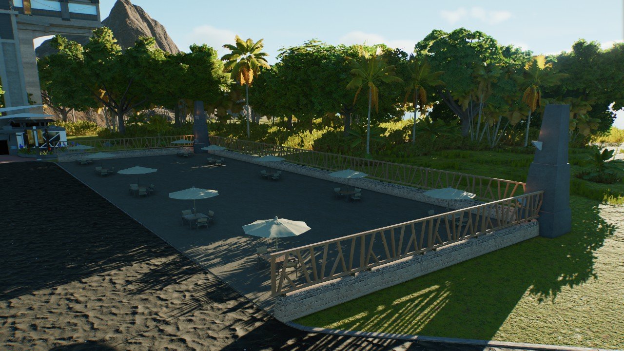 Jurassic Guest Seating Area - Workshop - Jurassic World Evolution 3
