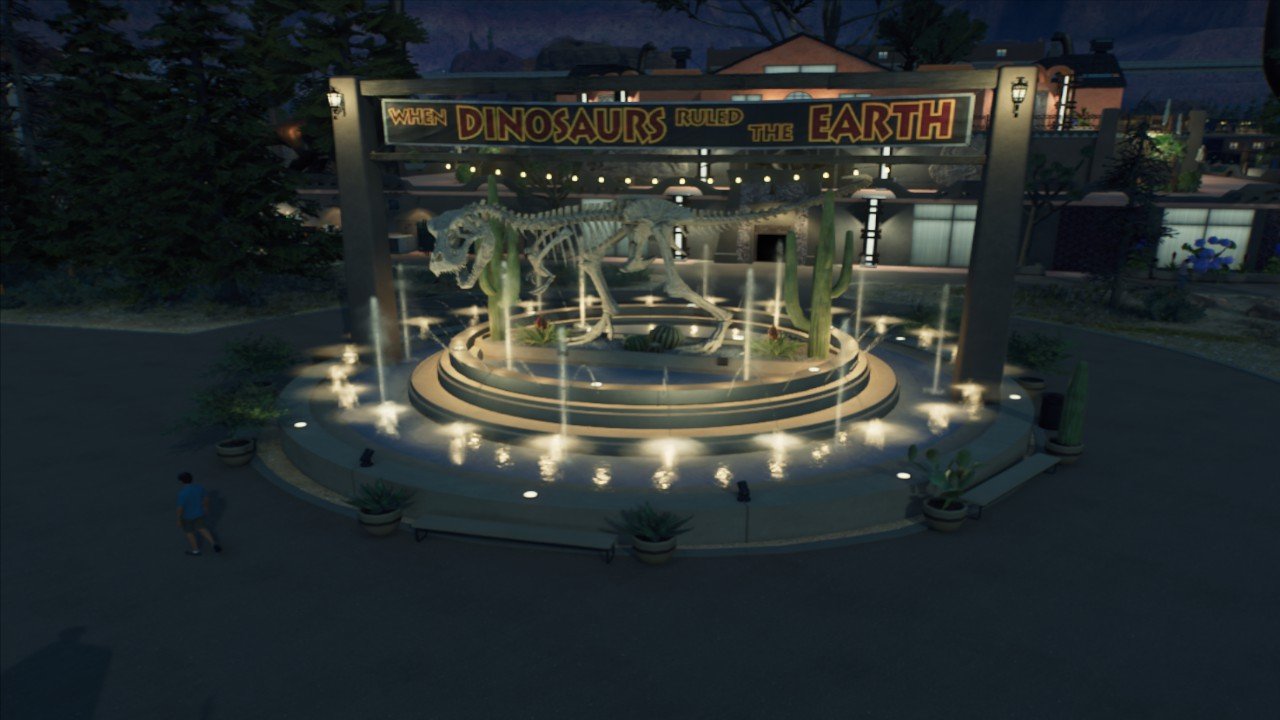Holt's Texicana Rex Fountain - Workshop - Jurassic World Evolution 3