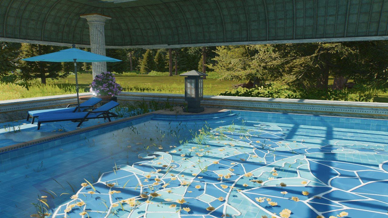luxury swimming pool