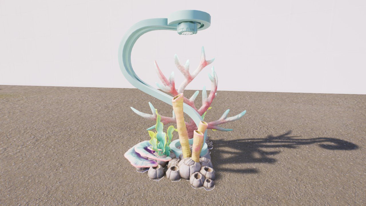 Coral Reef Mermaid Cove Lampost