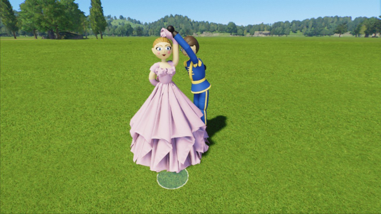 Twirling couple