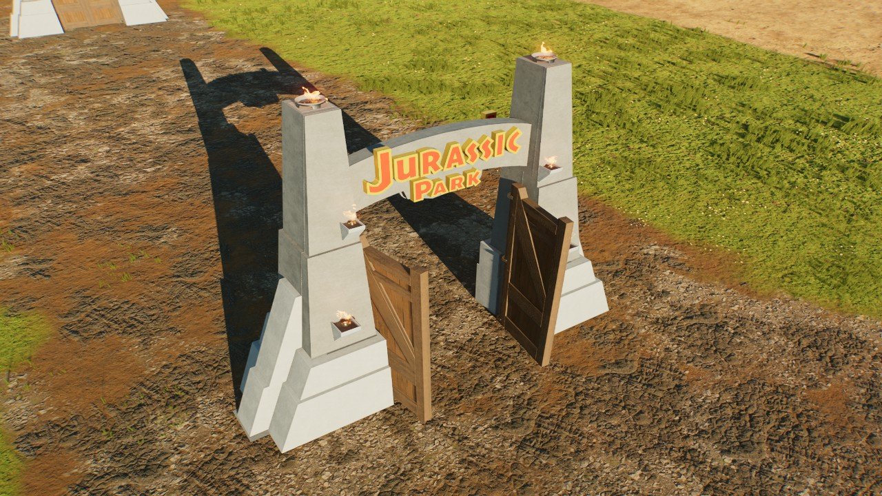 Gate type 2 open - Workshop - Jurassic World Evolution 3