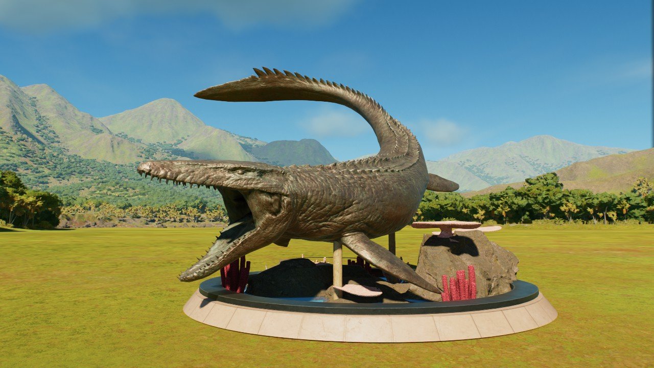 Mighty Mosasaurus Statue - Workshop - Jurassic World Evolution 3