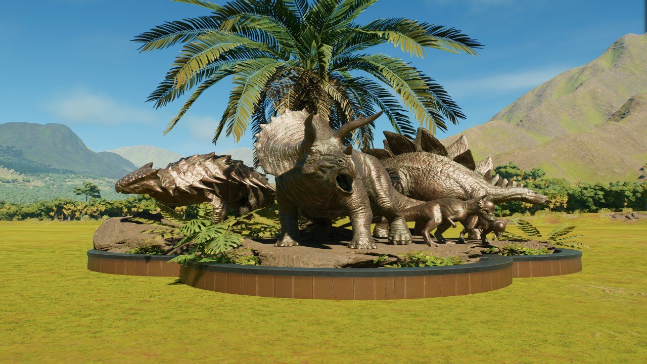 Armoured Herbivores Statue