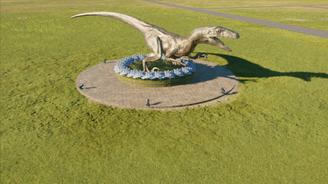 Torquay Raptor Statue Raptor Statue - Workshop - Jurassic World Evolution 3