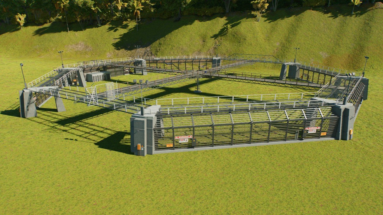 Atrociraptor enclosure part 1 - Workshop - Jurassic World Evolution 3