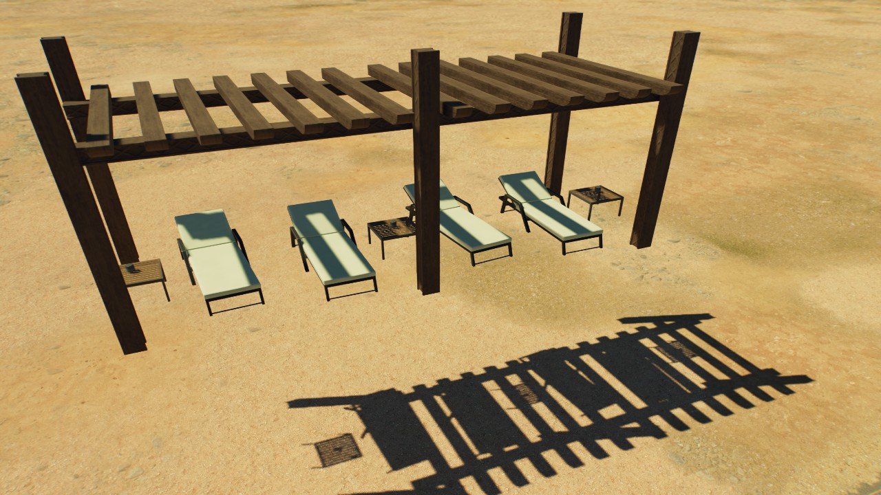 Seating area with cover - Workshop - Jurassic World Evolution 3