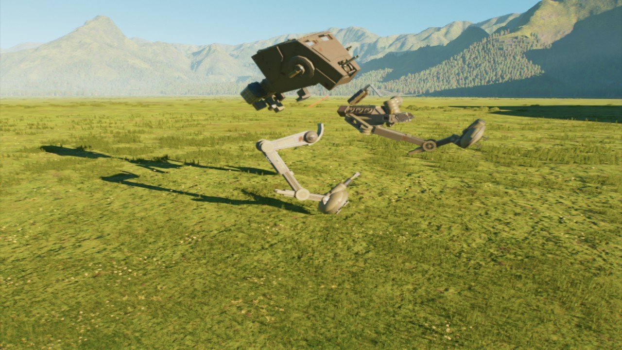 At St Exploding AT-ST being destroyed - Workshop - Jurassic World Evolution 3