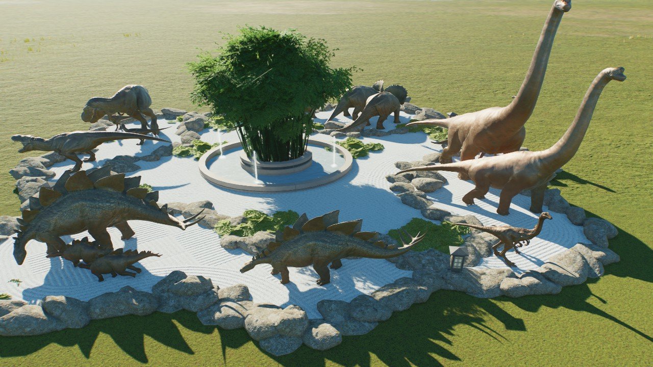 Statue Zen garden - Workshop - Jurassic World Evolution 3