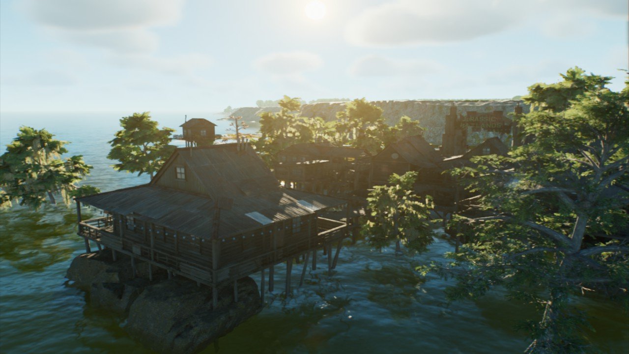 Wetland park entrance