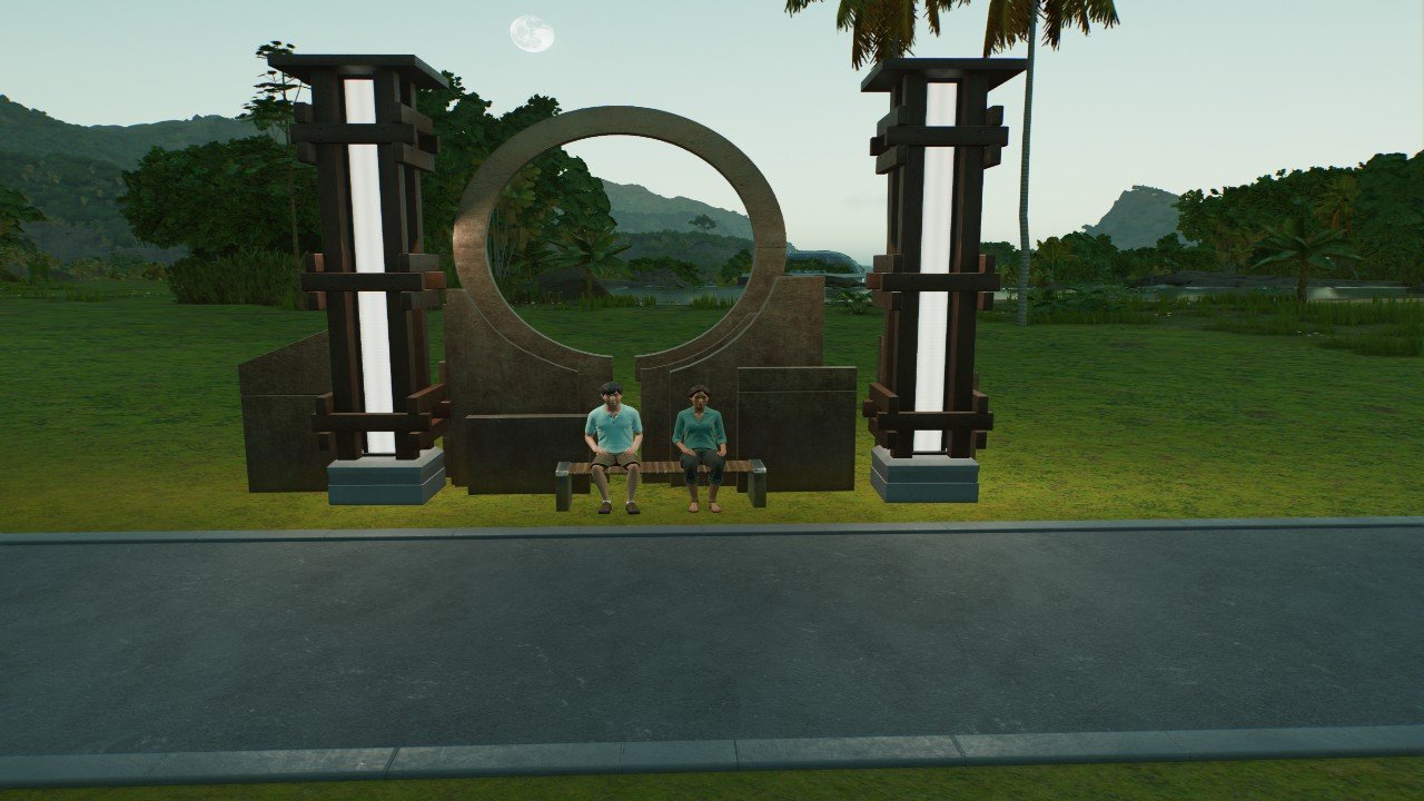 Modern copper bench - Workshop - Jurassic World Evolution 3