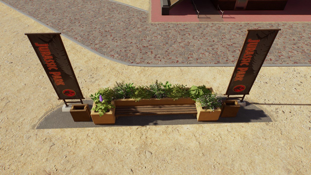 Path Seating Area - Workshop - Jurassic World Evolution 3