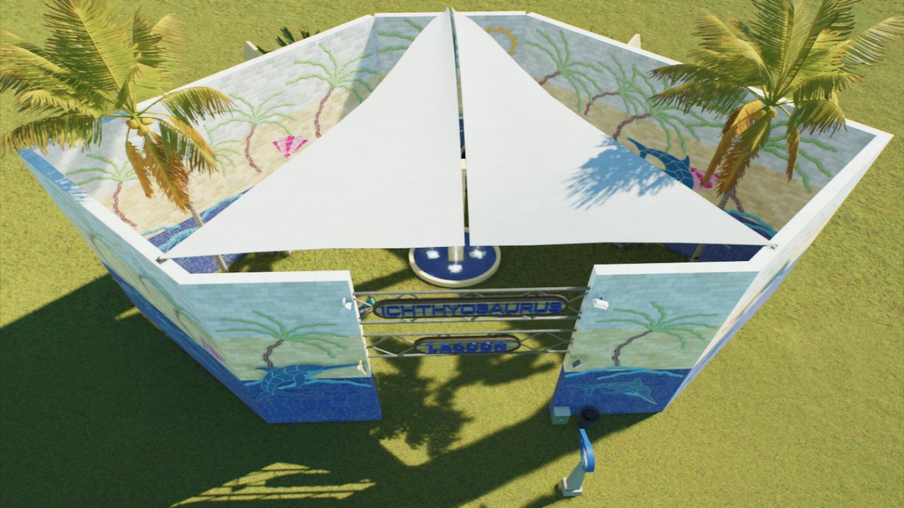 Ichthyosaurus Lagoon Entrance for Viewing Dome - Workshop