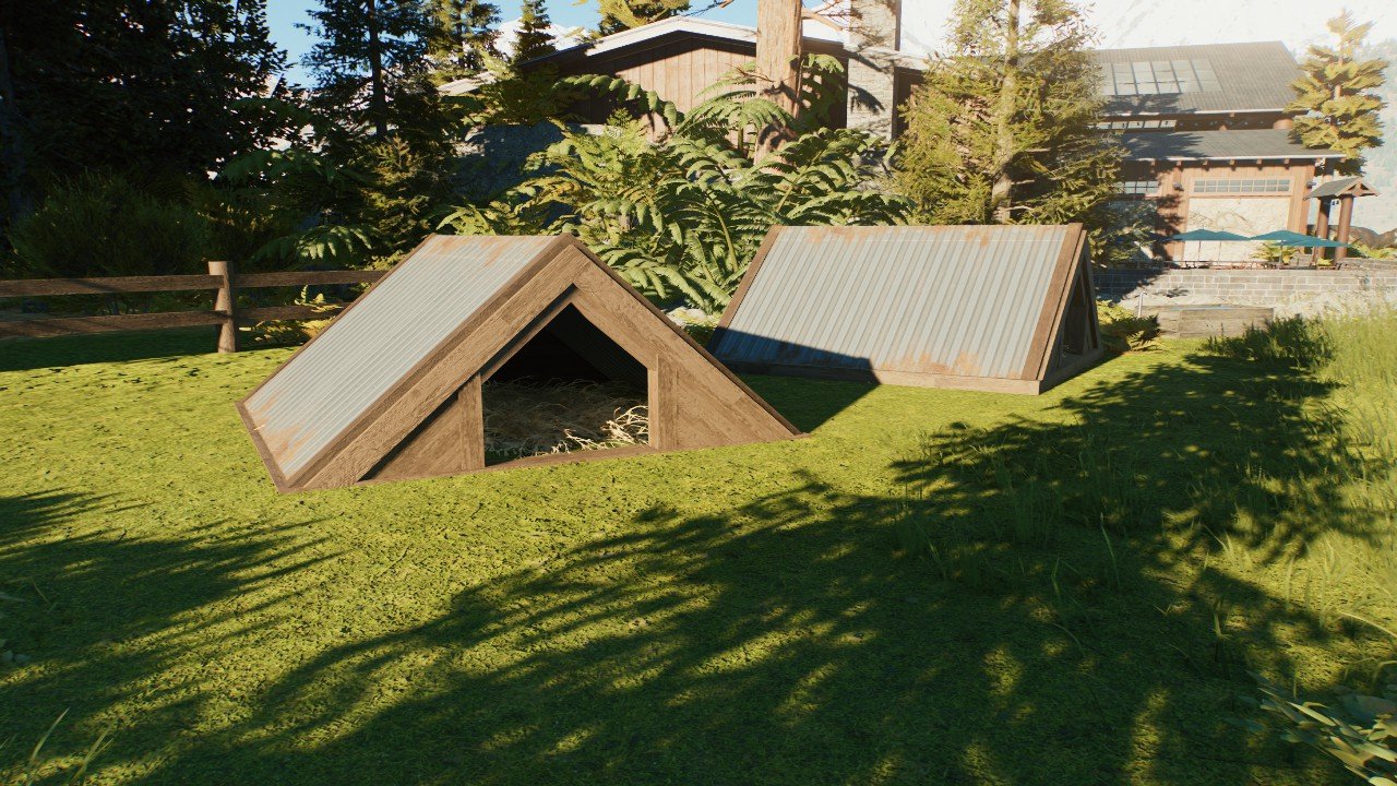 Sheltered small nest