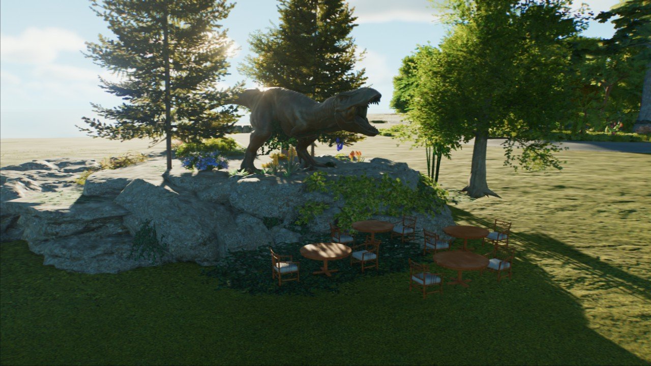 Trex statue 2 (wd chairs) - Workshop - Jurassic World Evolution 3