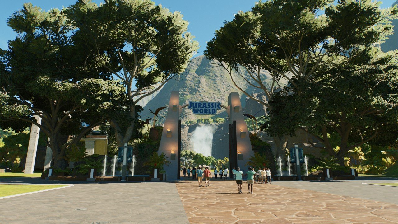 Jurassic World gate scenery piece