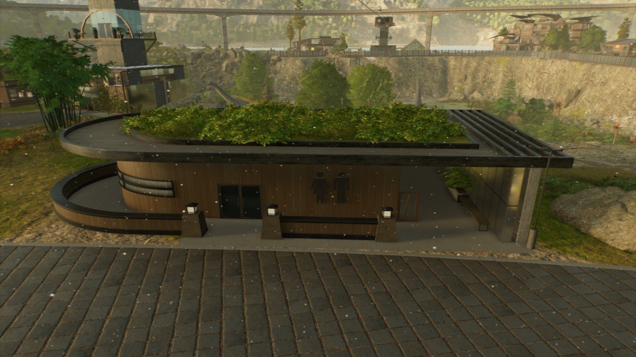 Wooden ECO Bathroom - Workshop - Jurassic World Evolution 3