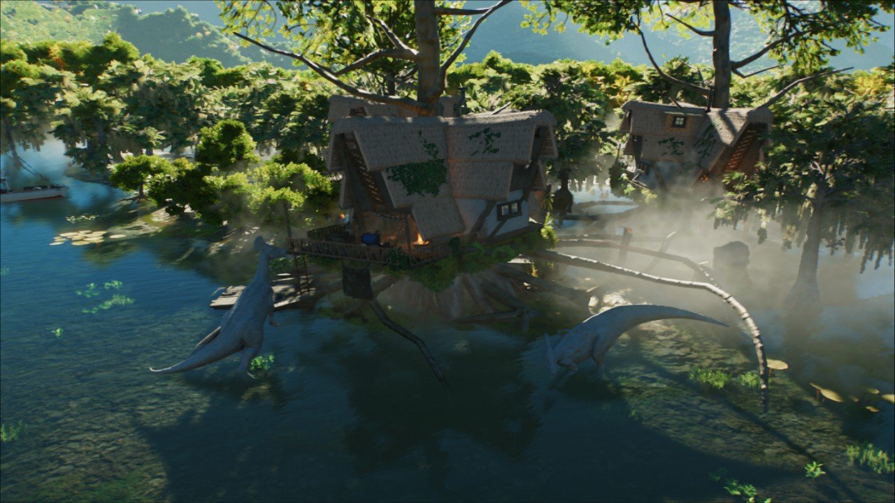 Dinotopia Hadrosaur Swamp House