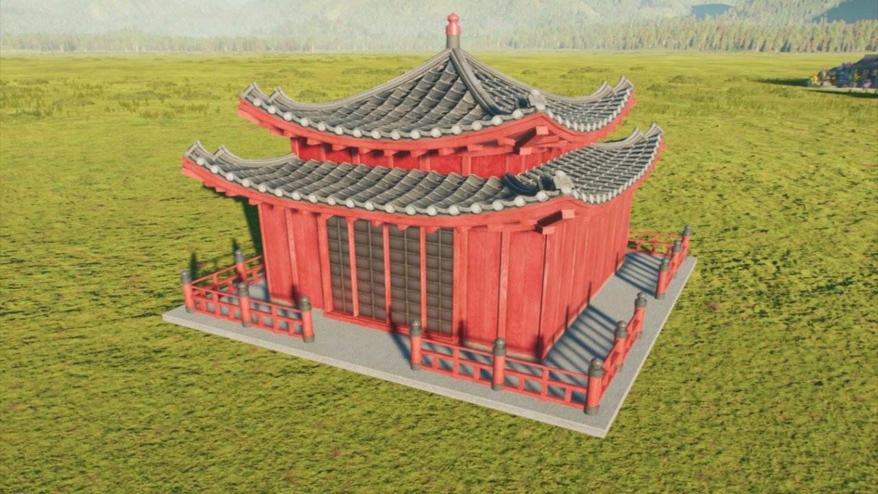 Small Frontier Style Asia Pagoda