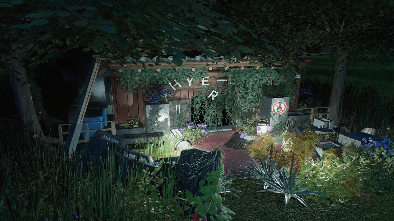 Overgrown Japanese/Asian Hyper Loop Station