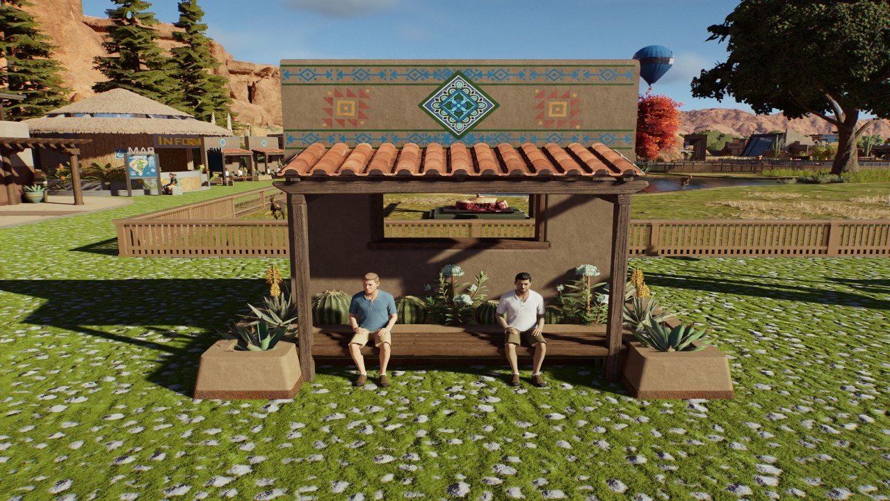 Texicana Guest Seating Wall - Workshop - Jurassic World Evolution 3