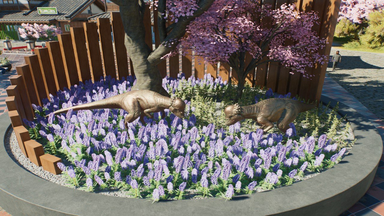 Japanese Pachycephalosaurus statue