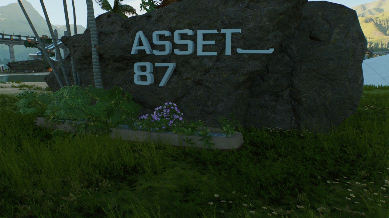 Asset_87 sign - Workshop - Jurassic World Evolution 3