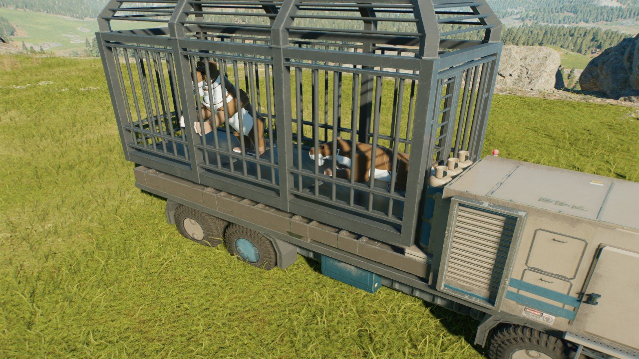 Truck transporting smilodon pair - Workshop - Jurassic World Evolution 3