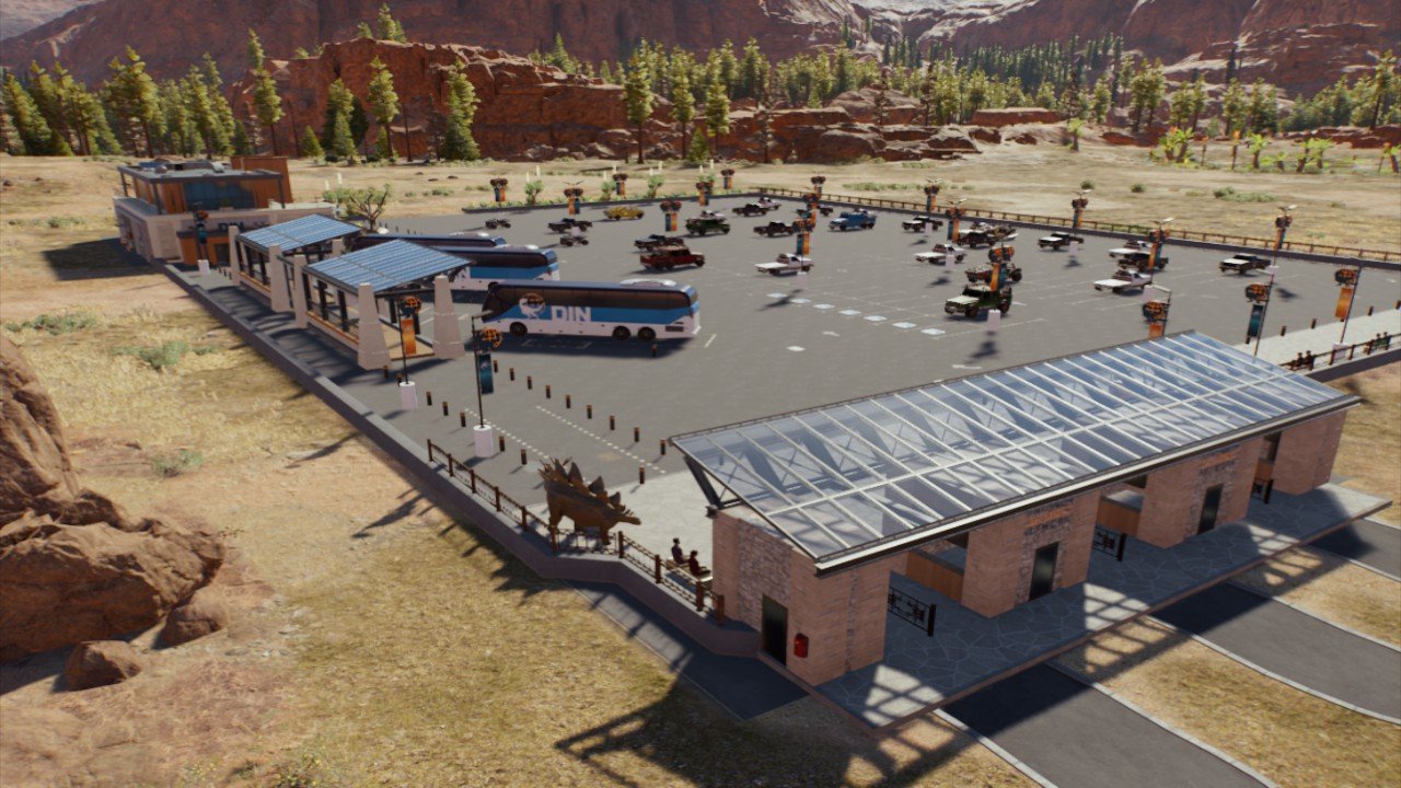 Entrance with Parking Lot