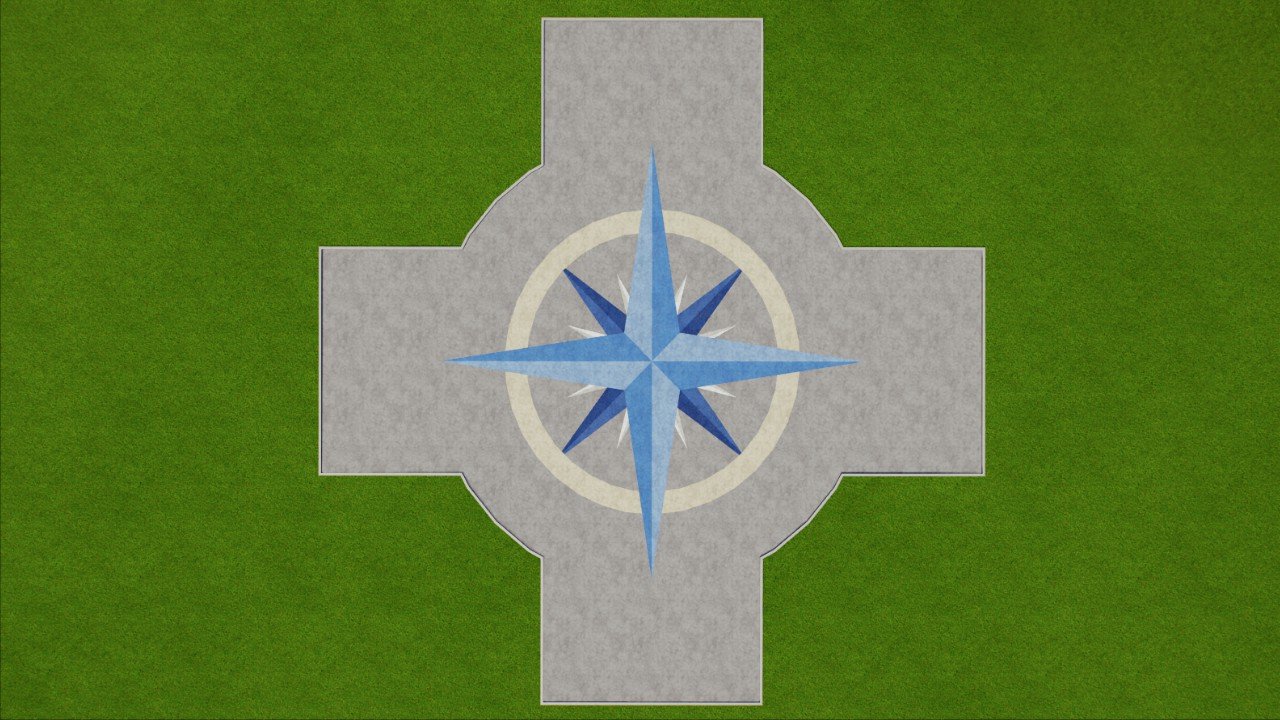 Concrete Compass Path