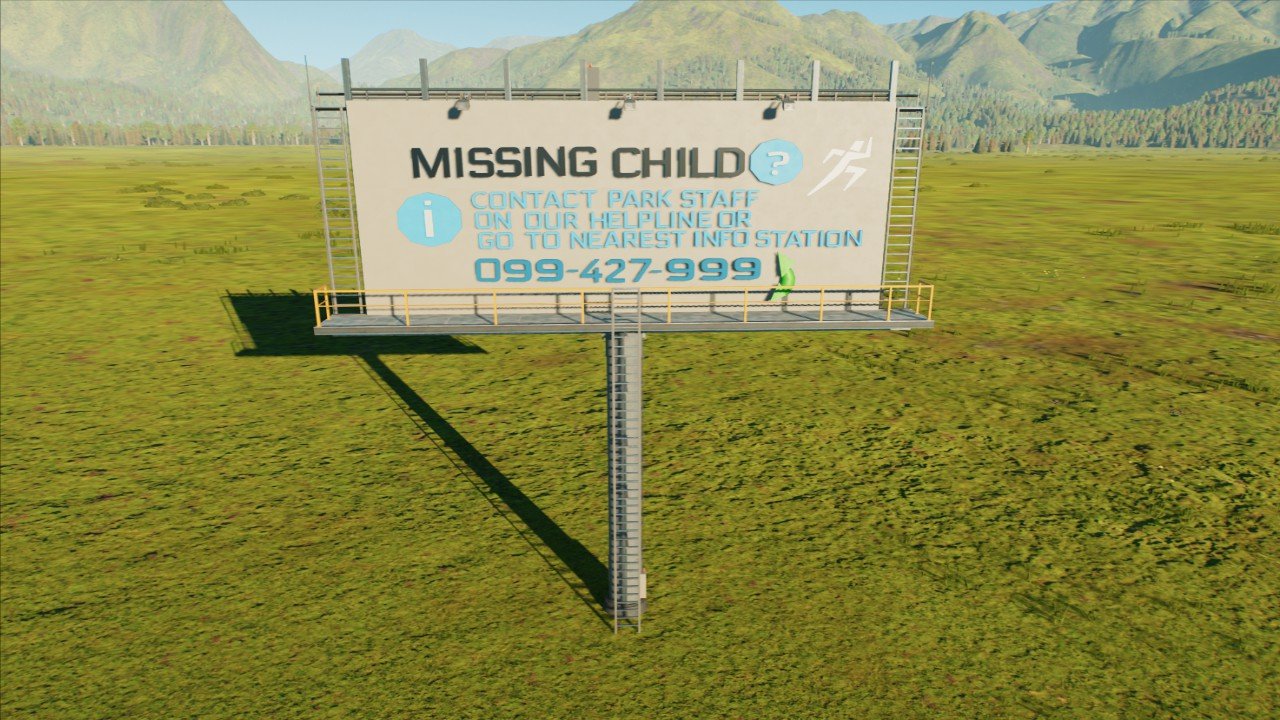 Park Info Sign - Lost Guest/Child