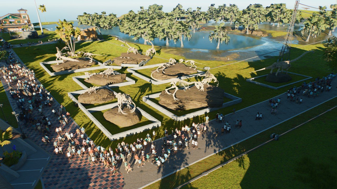 Dino Fossil displays - Workshop - Jurassic World Evolution 3