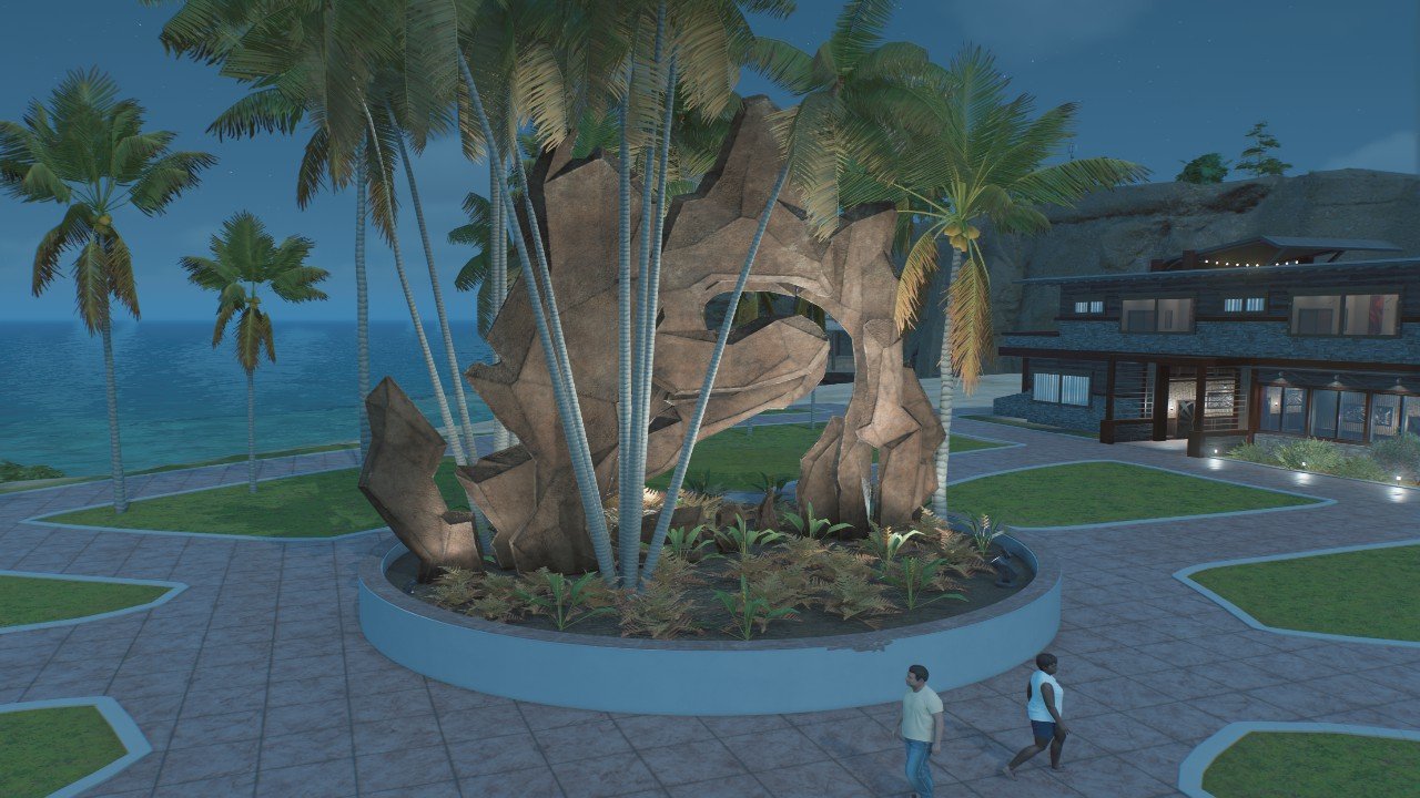 Statue Planter with Lights