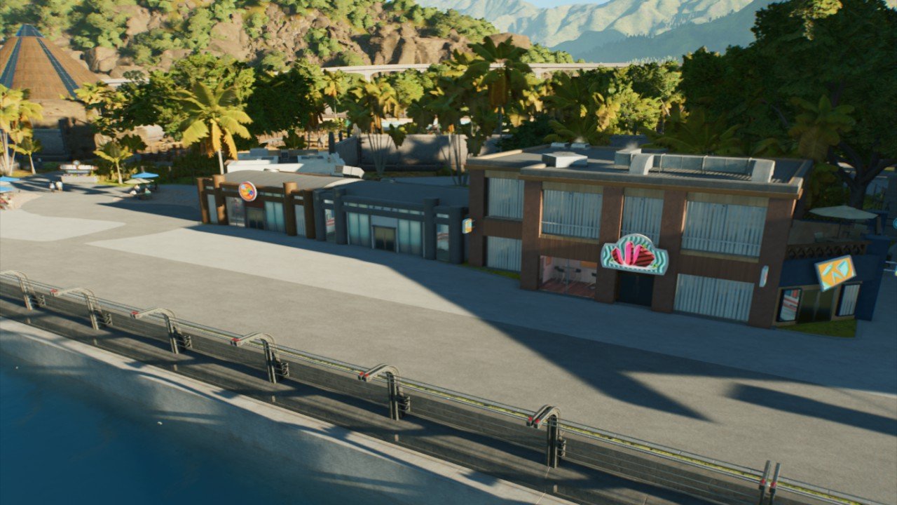 JW East Boardwalk Amenities - Workshop - Jurassic World Evolution 3