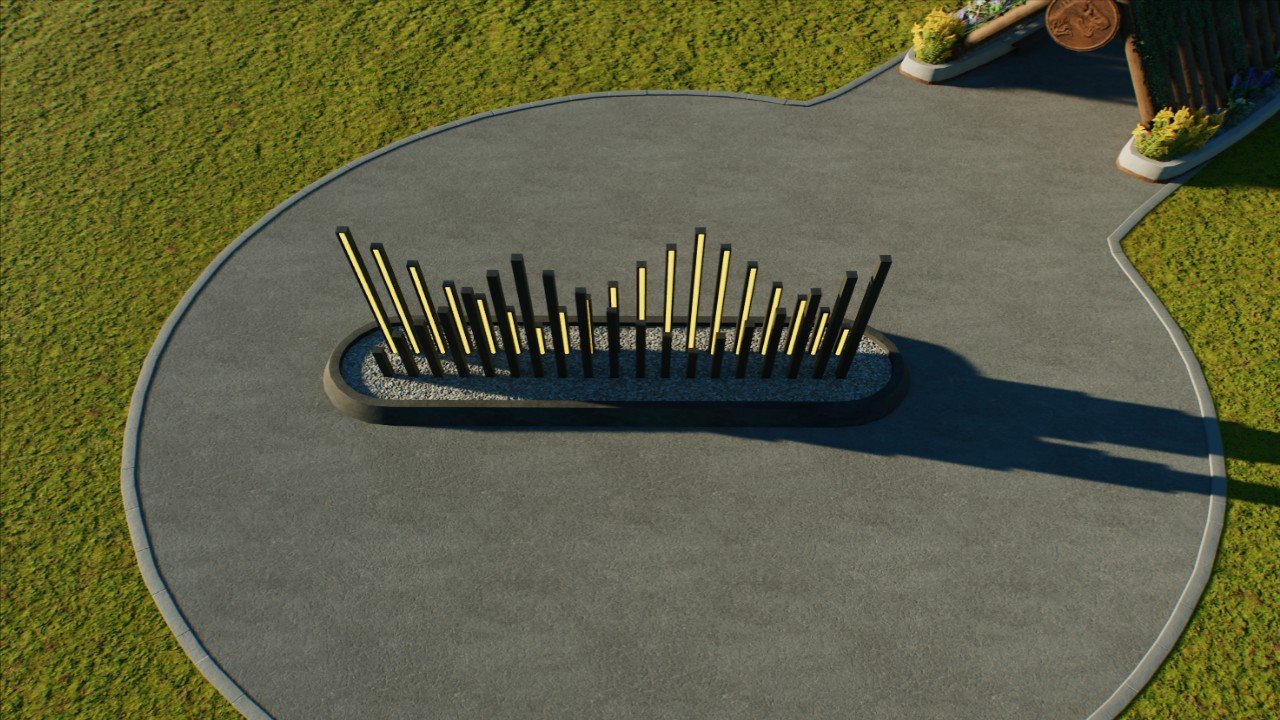 Modern Art Sculpture - Light Bars