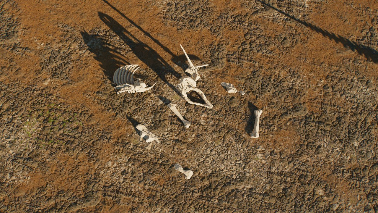 Destroyed rex Skeleton