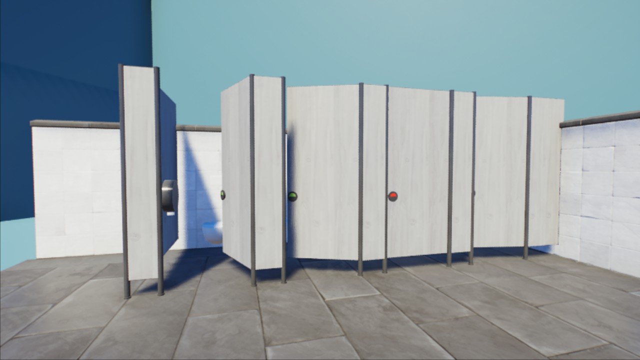Realistic Toilet Cubicles