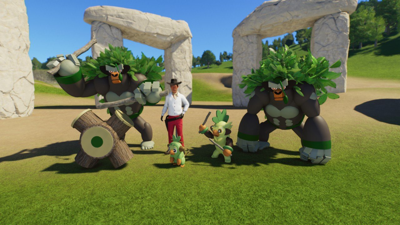 Pokemon Rillaboom Build Pokemon Rillaboom - Workshop - Planet Coaster 2