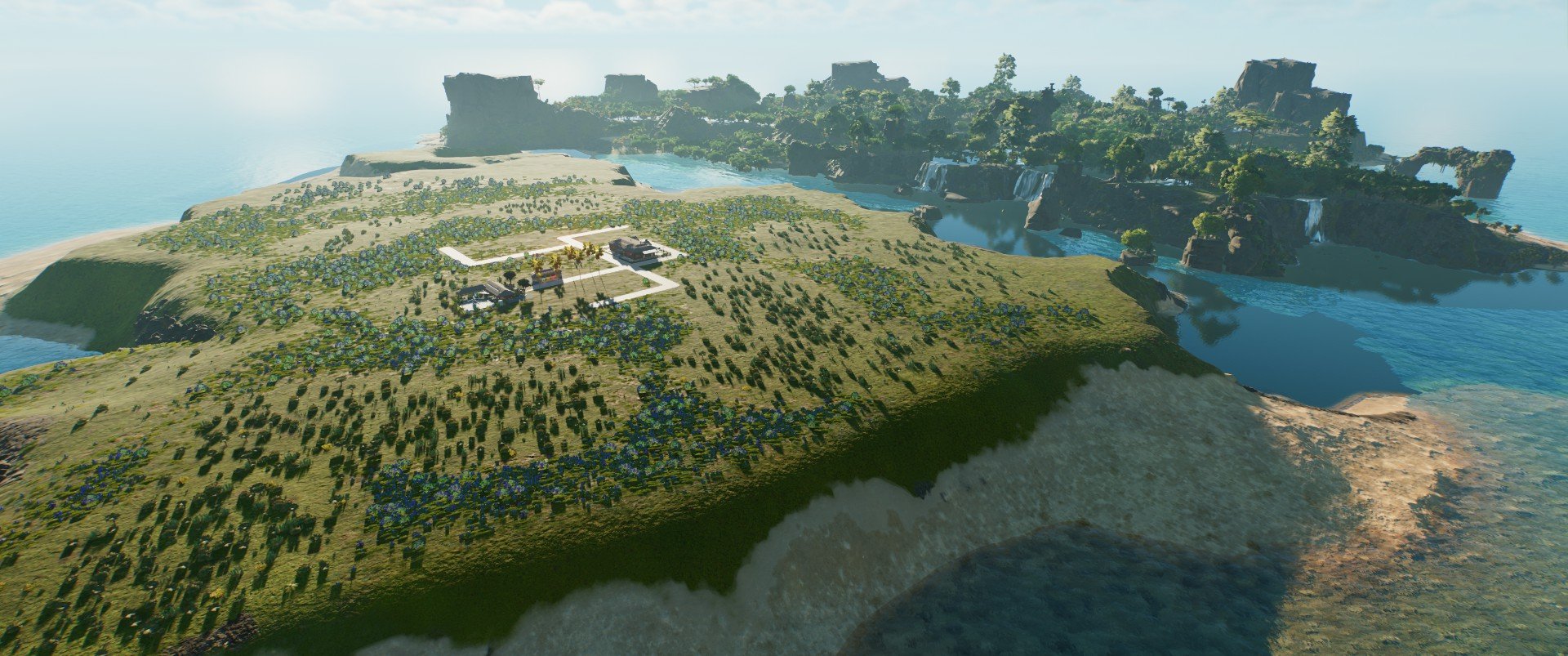 Split Islands - Site A and Site B