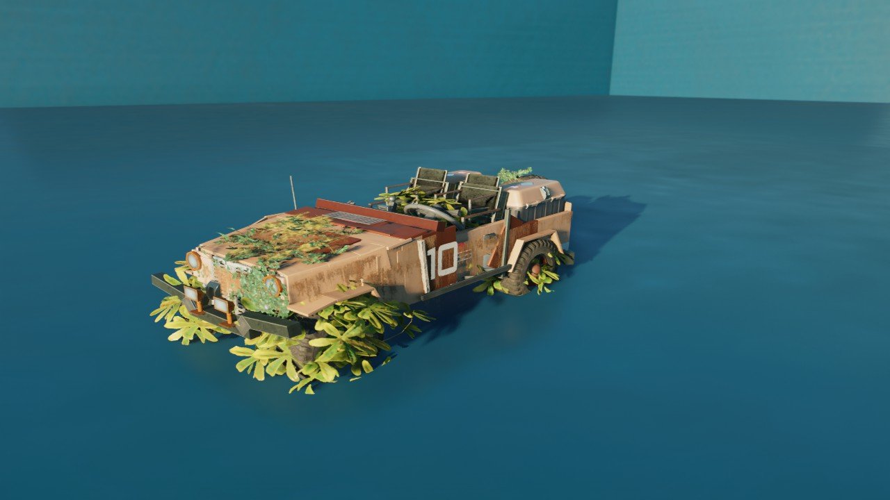 Robert Muldoon's Jurassic Park Jeep 10 Abandoned Edition