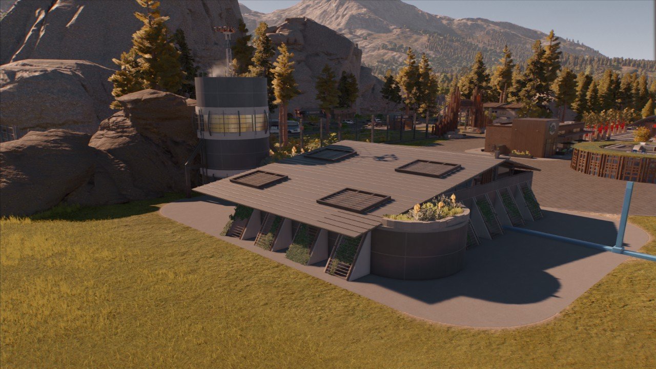Metal Shelter with Viewing Gallery - Workshop - Jurassic World Evolution 3