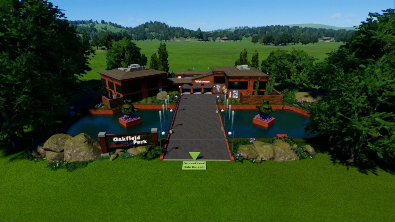 Modern small park entrance V2