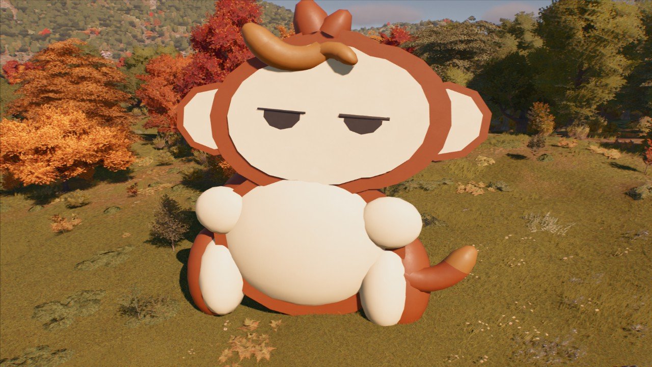 Monke' Giant Plushie Mascot