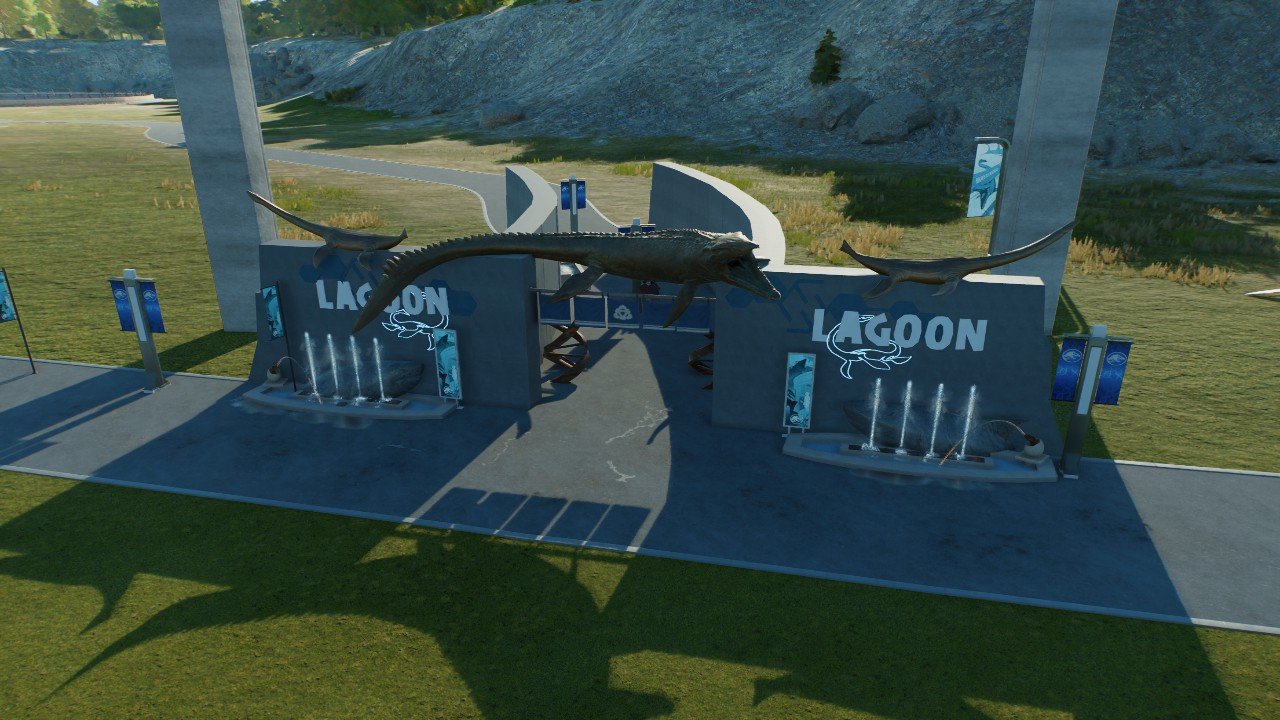 Lagoon entrance - Workshop - Jurassic World Evolution 3