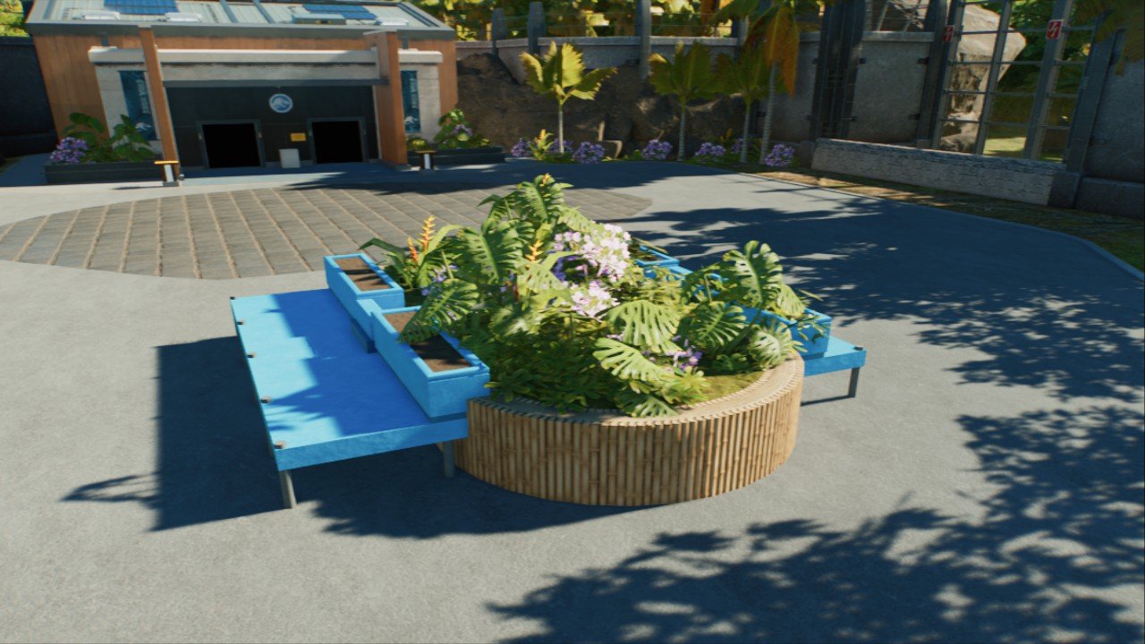 Planter Seating area - Workshop - Jurassic World Evolution 3