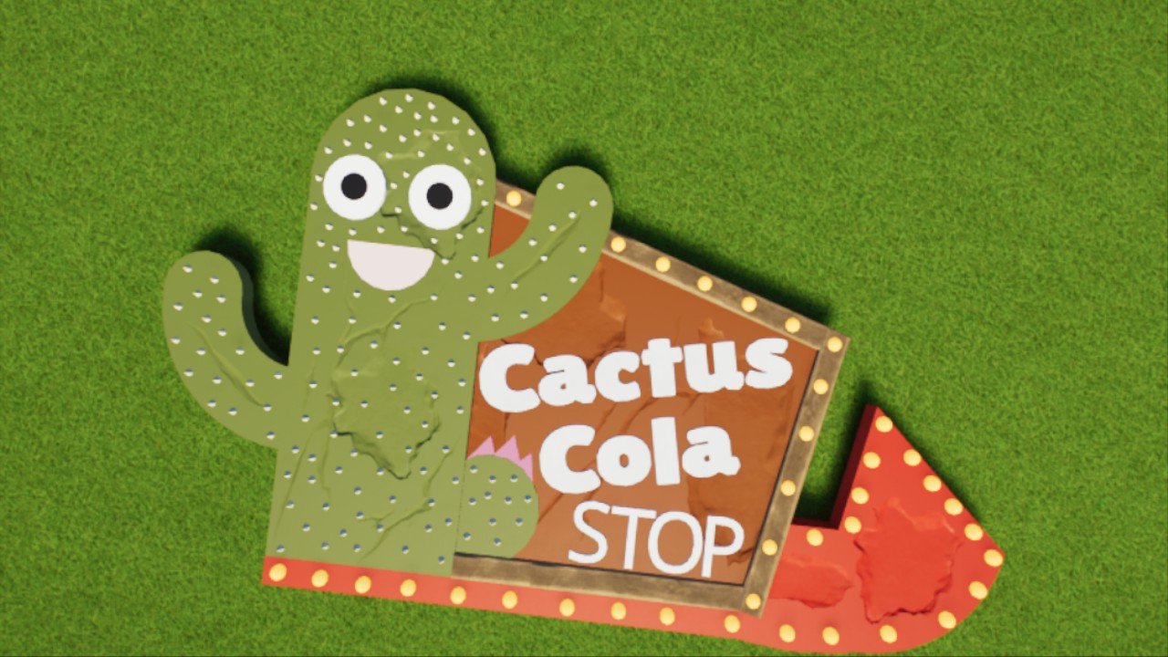 Cactus Cola Shop Sign