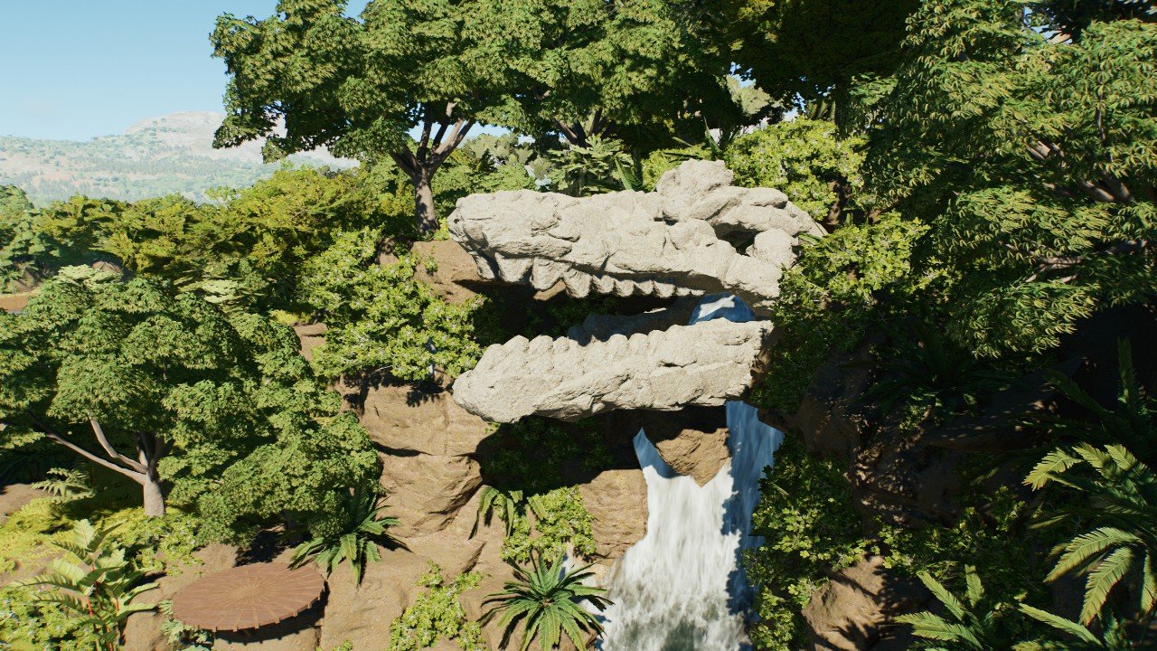 Spinosaurus rock skull