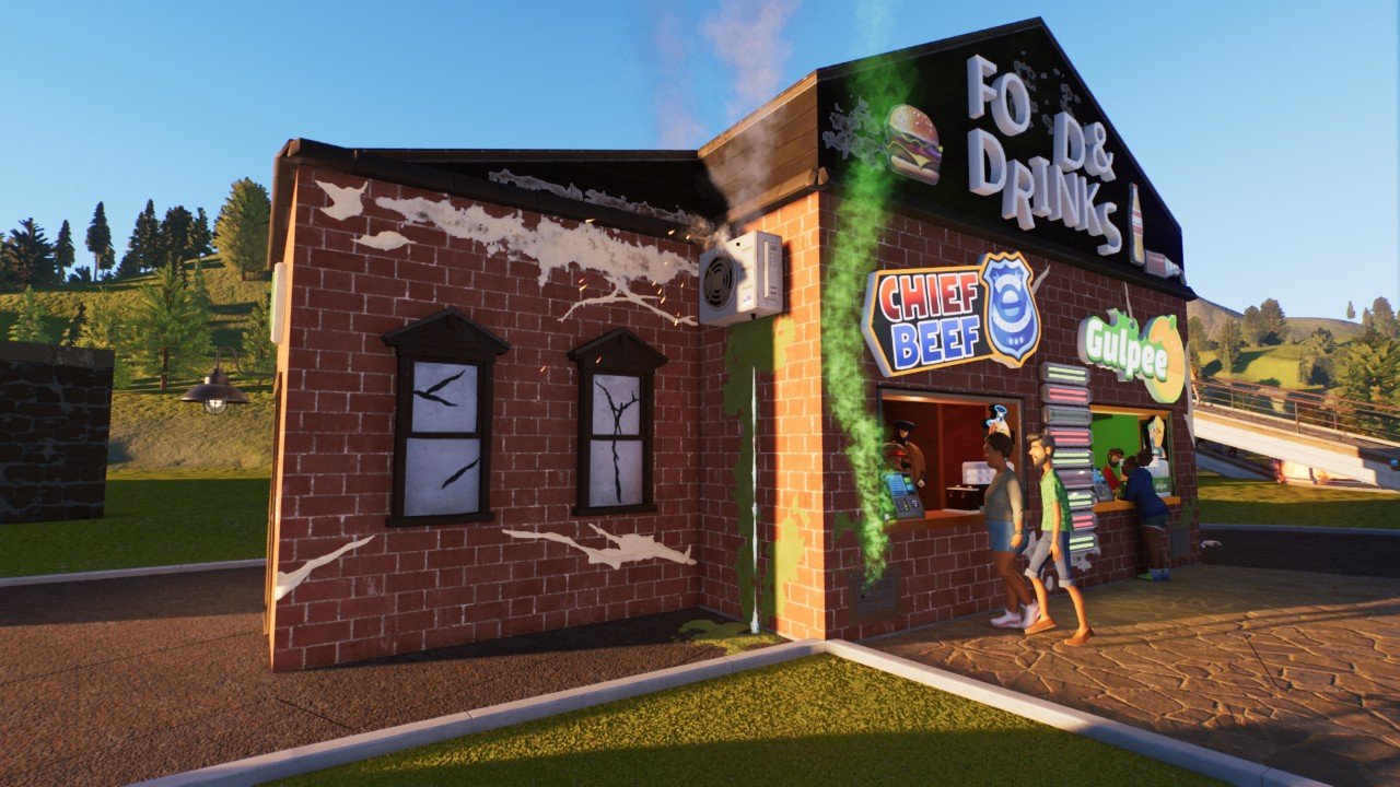 Dirty broken shops